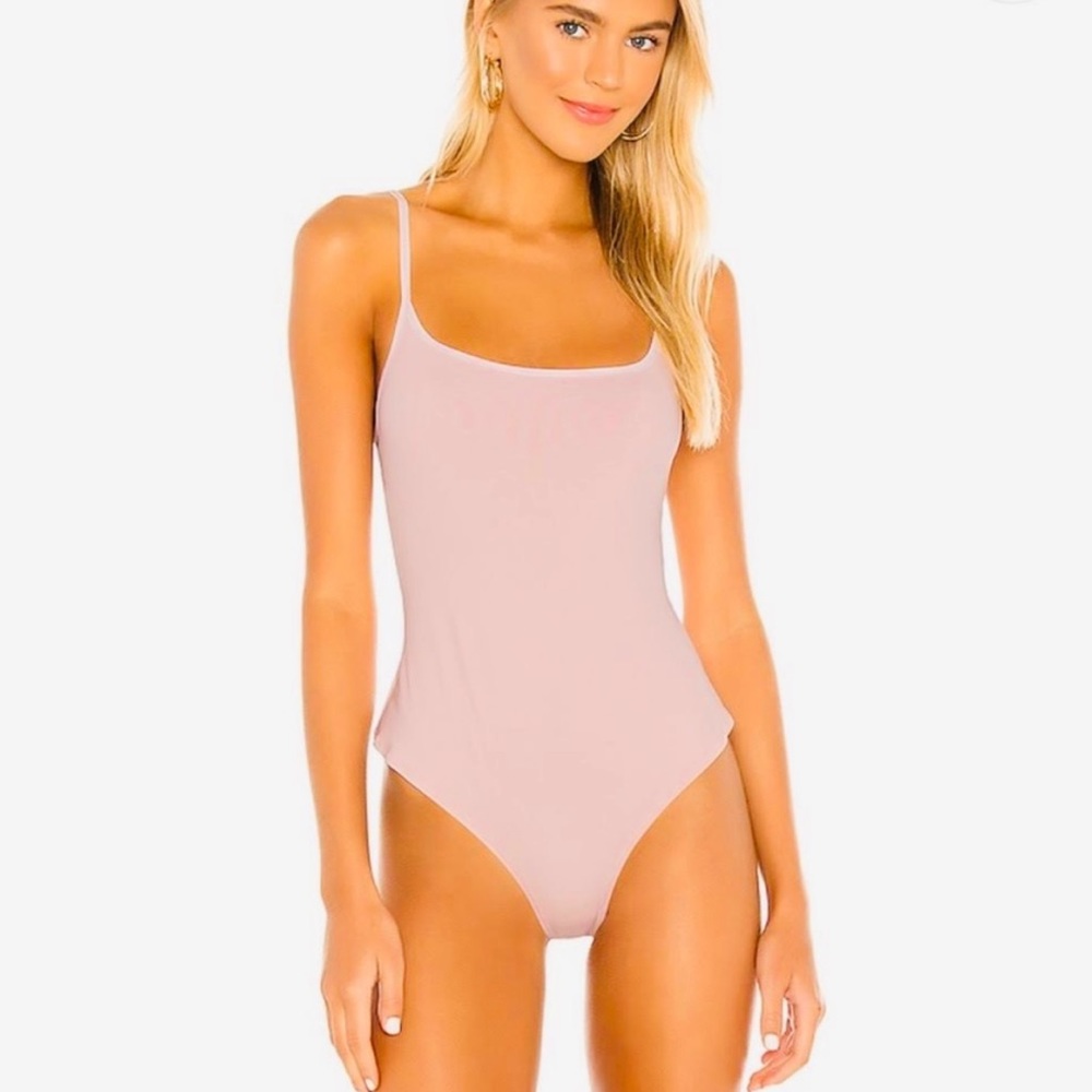 Free People Basique Bodysuit Strappy Open Back
